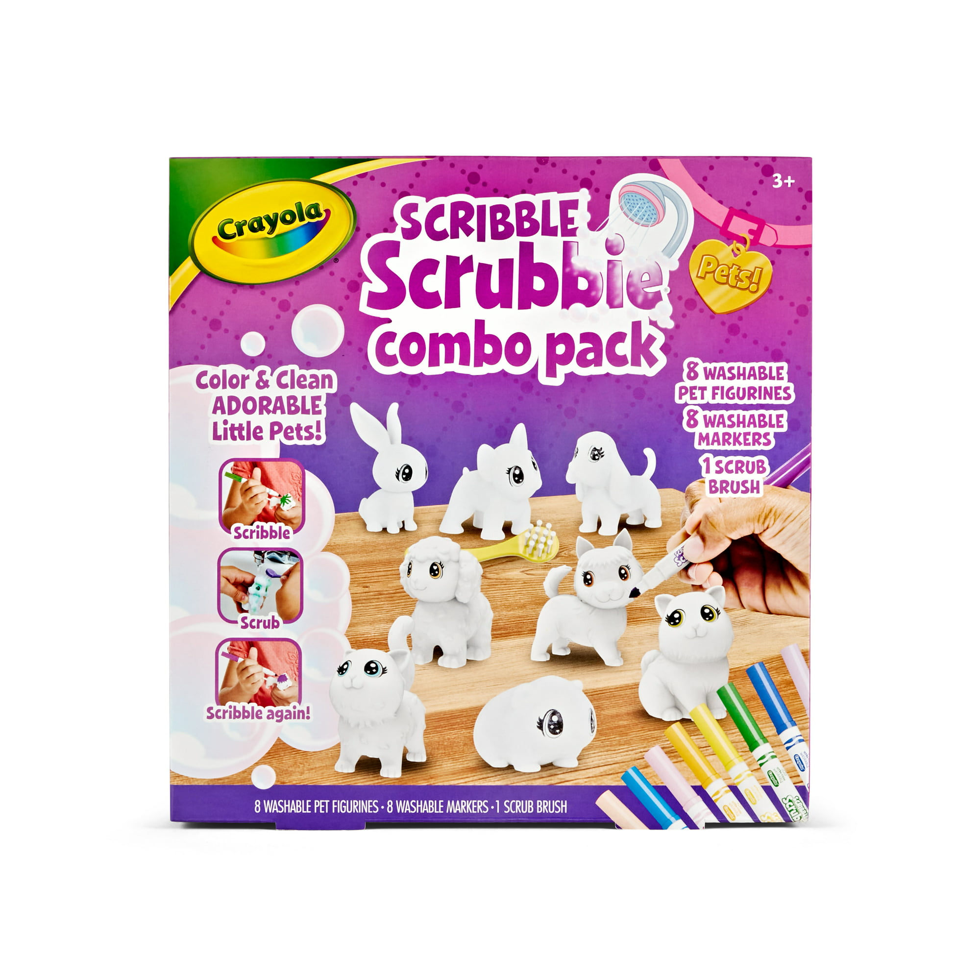 5-Pack Crayola Scribble Scrubbie Pets Combo Pack $9.94 + Free Shipping w/ Walmart+ or on $35+
