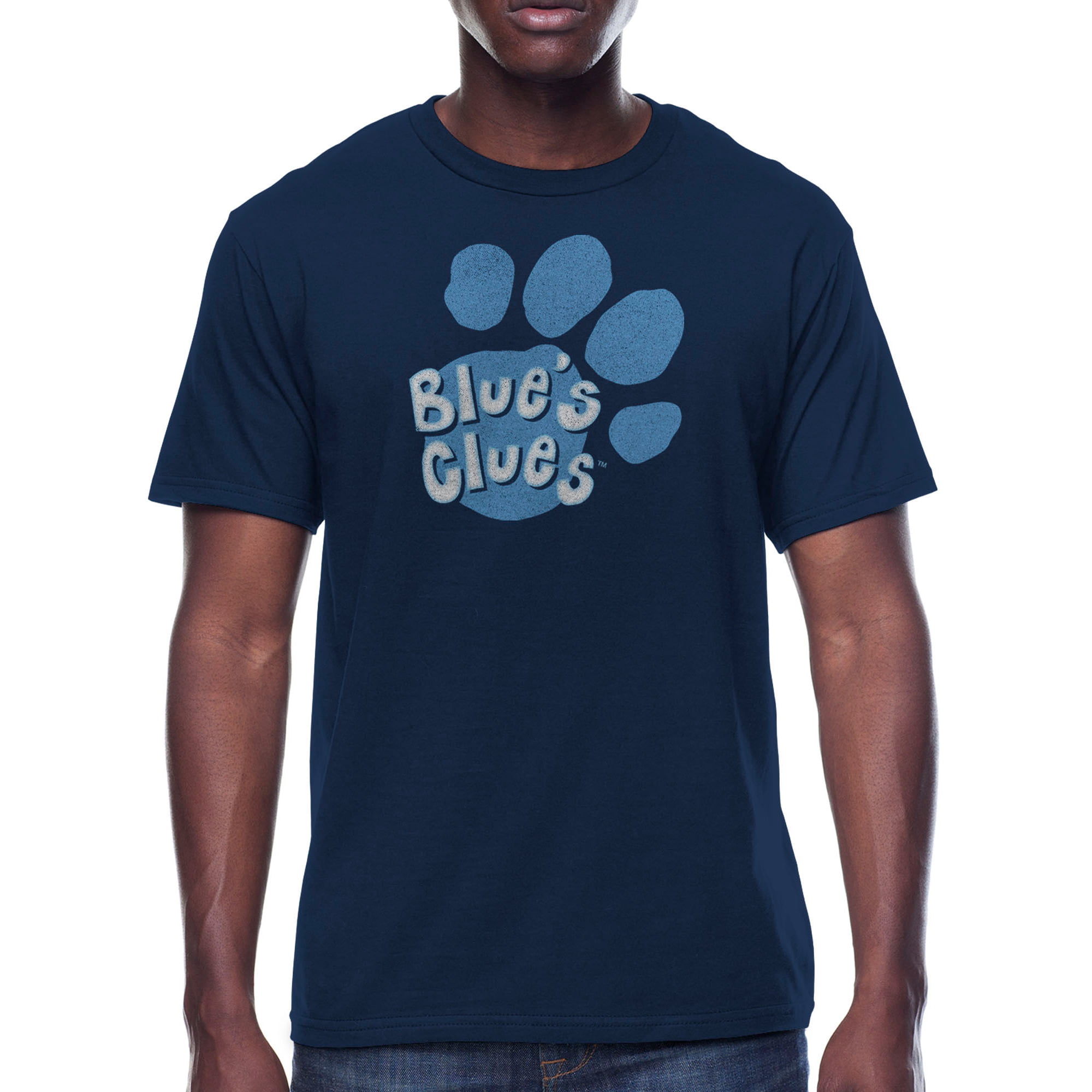 Blue's Clue's Mens Logo Short Sleeve Graphic Tee (Navy) $4 + Free Shipping w/ Walmart+ or $35+