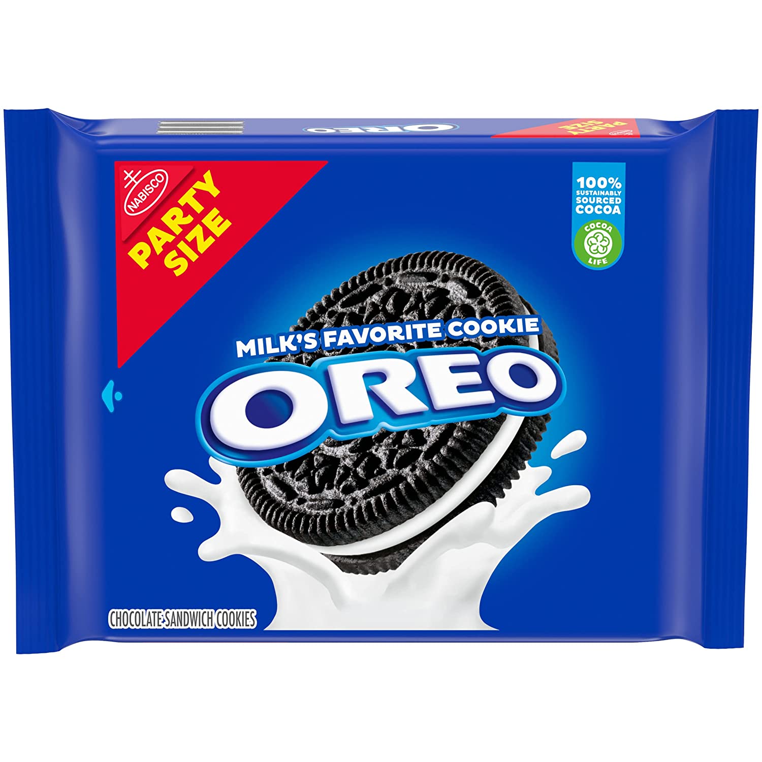 25.5-Oz Oreo Chocolate Sandwich Cookies (Party Size) $4.73 + Free Shipping w/ Prime or Orders $25+