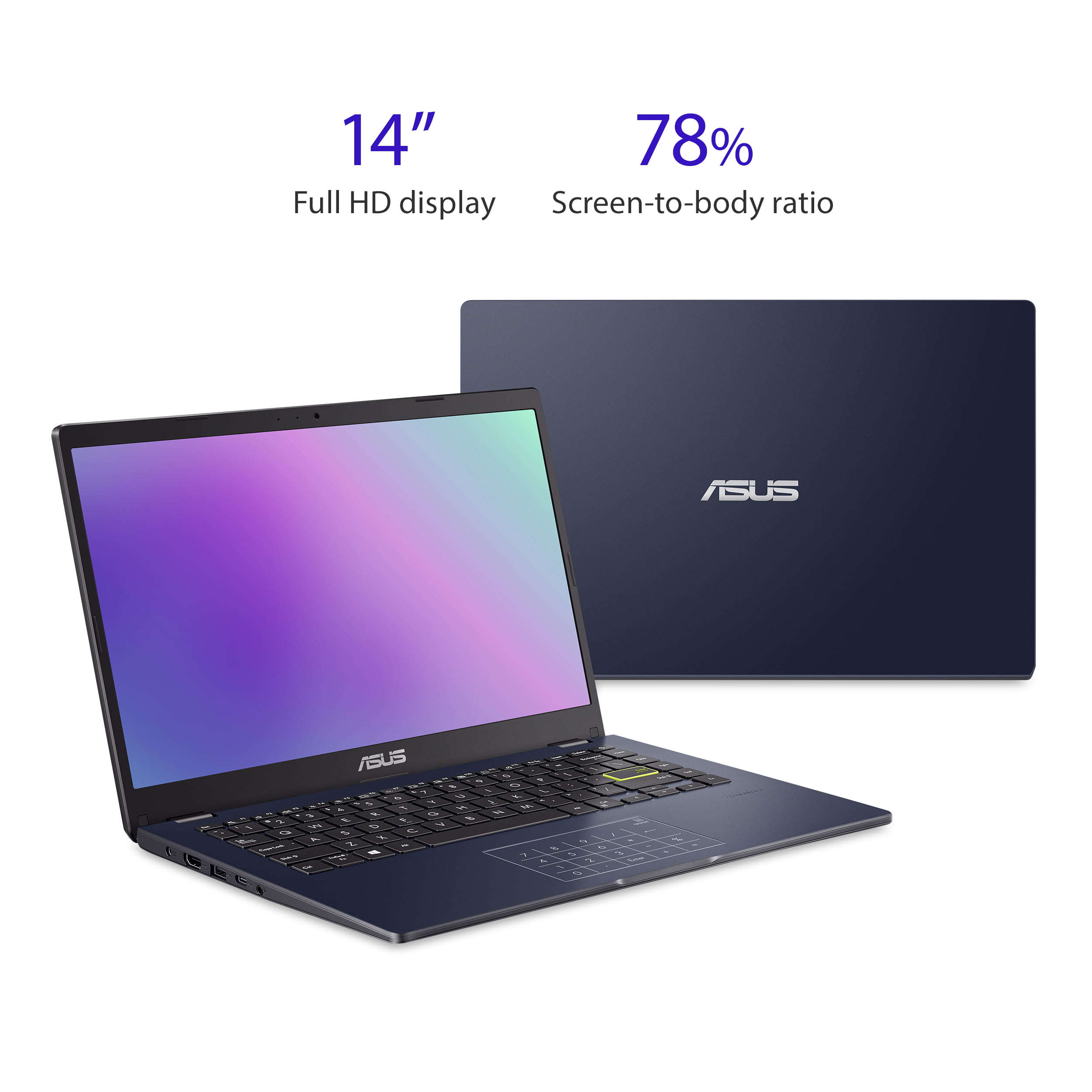 ASUS Laptop: 14" 1080p, Intel Celeron N4020, 4GB RAM, 128GB SSD ( L410MA-DS04) $179 + Free Shipping
