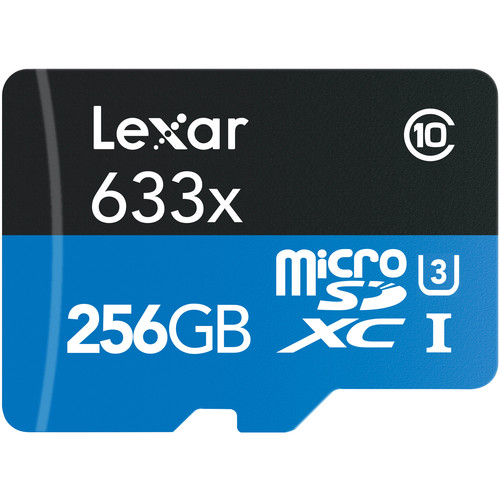 256GB Lexar High-Performance 633x microSDXC UHS-I Card w/ SD Adapter $18.49 + Free Shipping w/ Prime or on $25+
