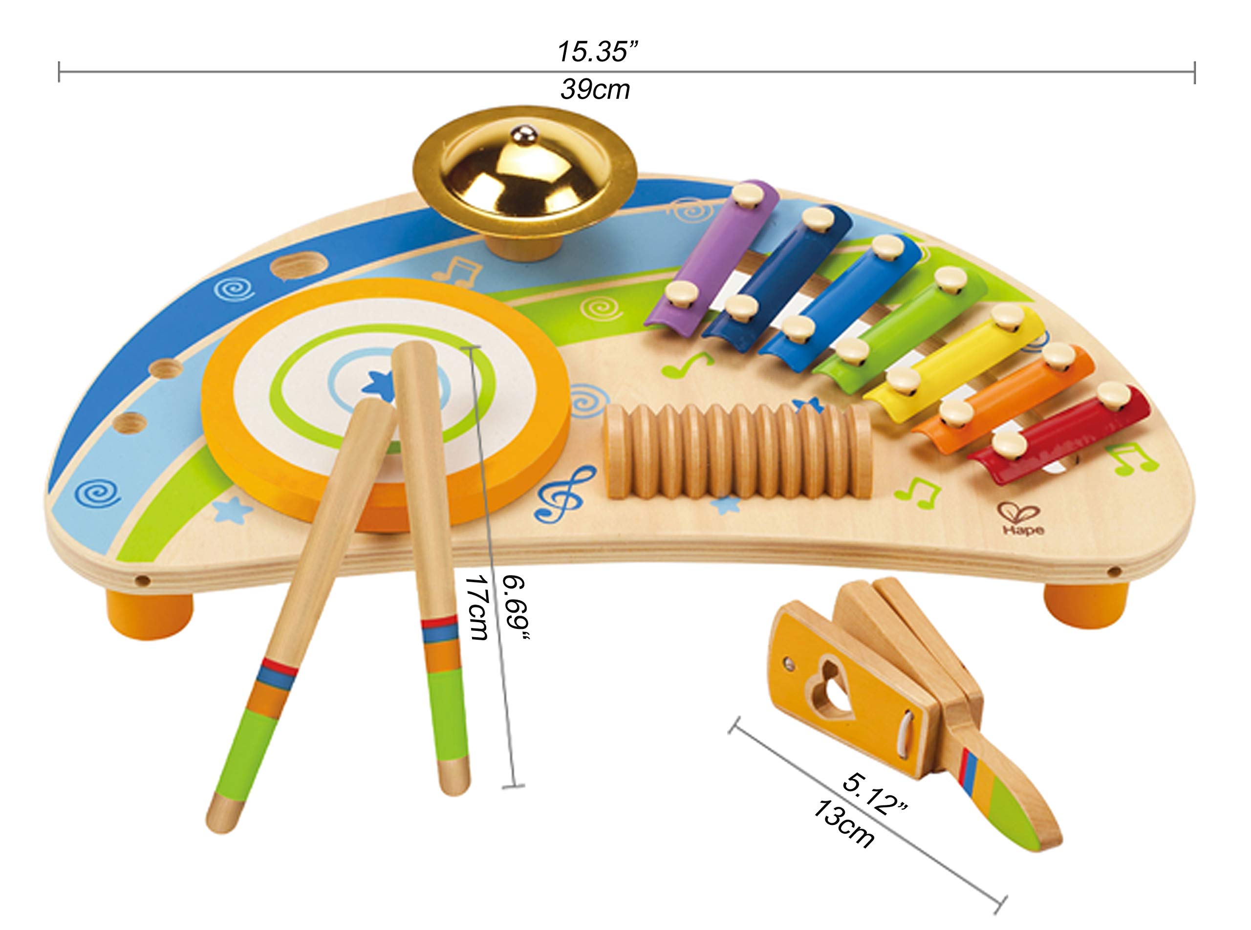 Hape Mighty Mini Band Wooden Percussion Instrument $16.58 + Free Shipping w/ Prime or on $25+