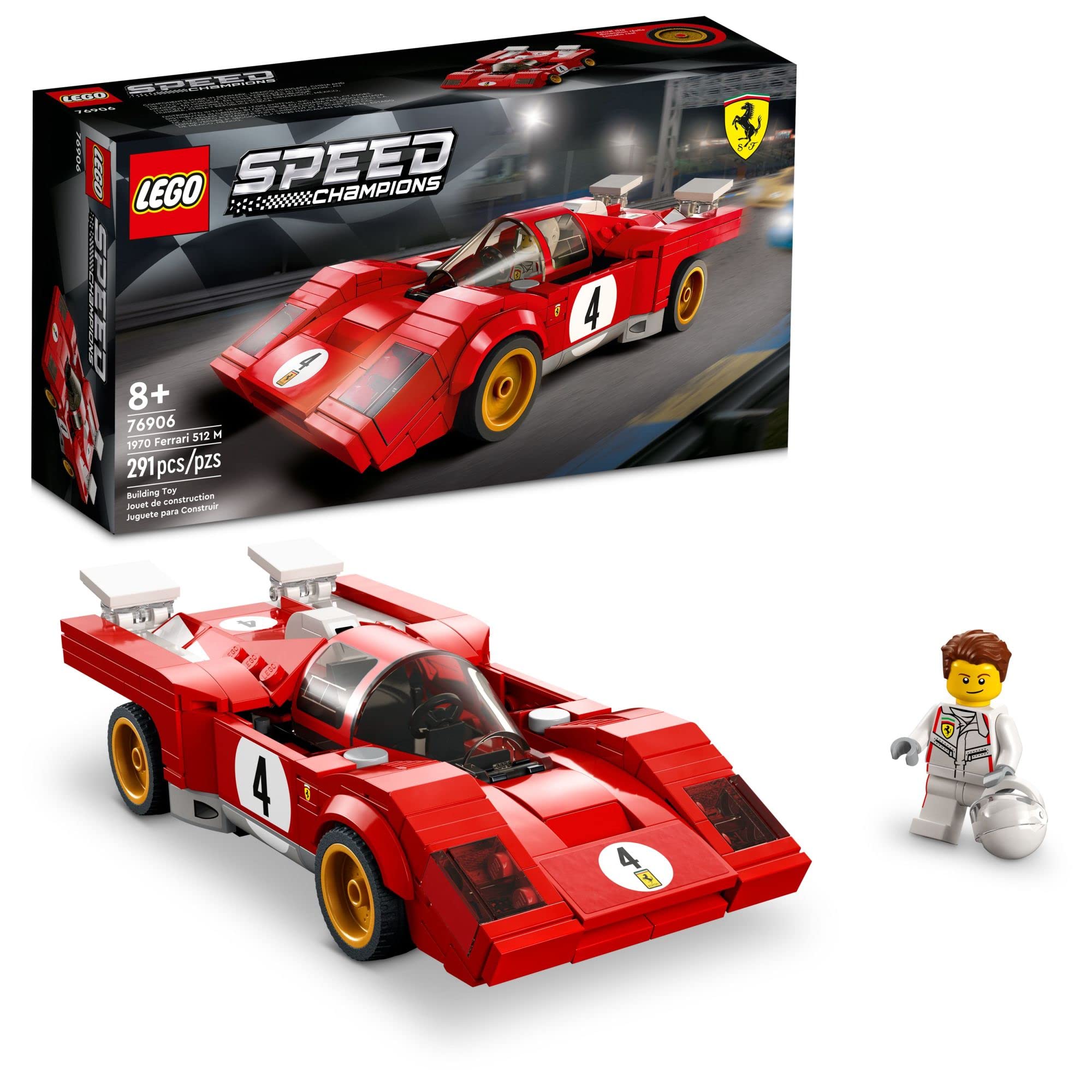 LEGO Speed Champions Collectible Sports Car Toy Building Set w/ Mini Figure (Ferrari 512, Aston Martin DB5, Toyota GR Supra) $16 + Free Shipping w/ Prime or on $35+