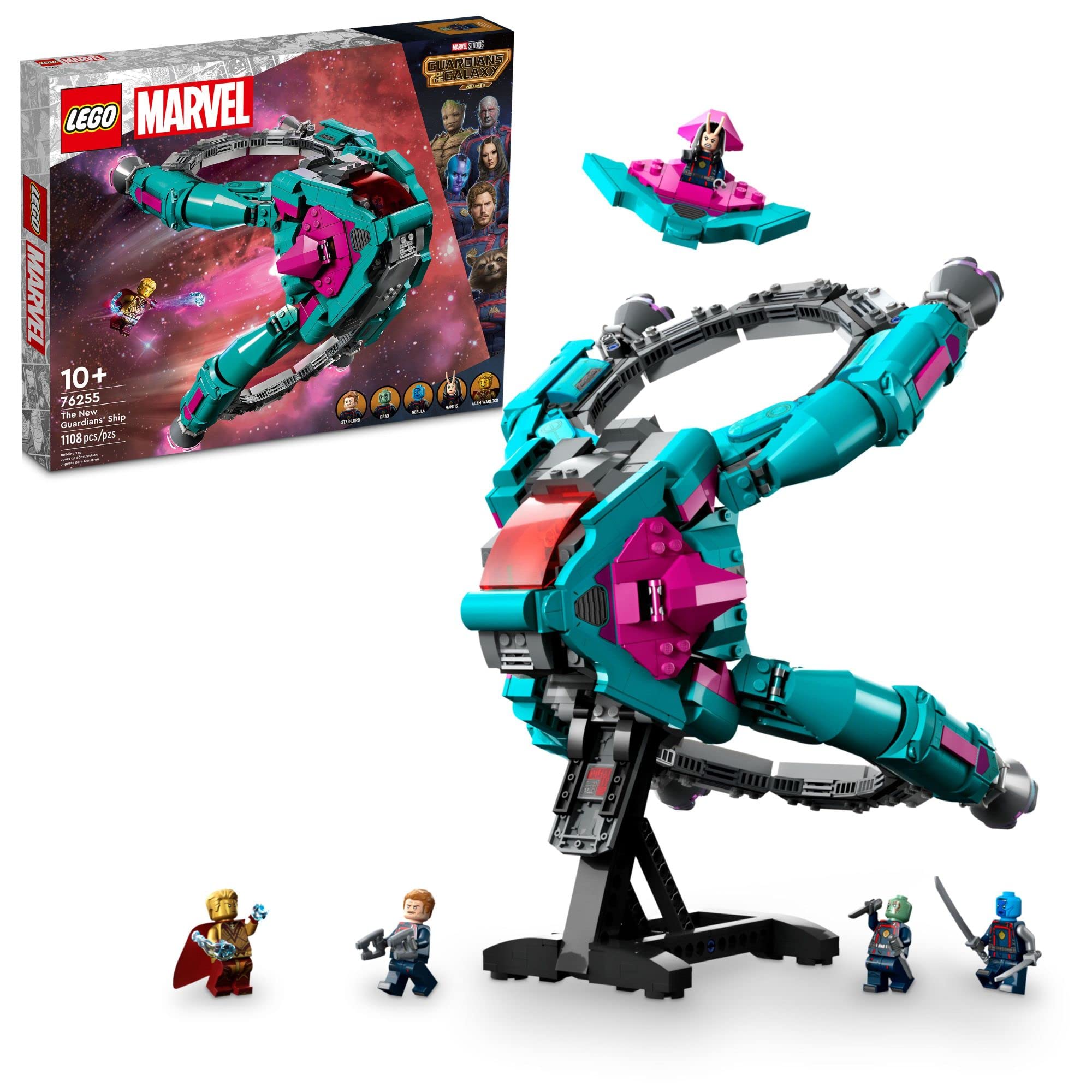 LEGO Marvel The New Guardians’ Ship Spaceship Building Toy w/ 5 Minifigures (76255) $80 + Free Shipping