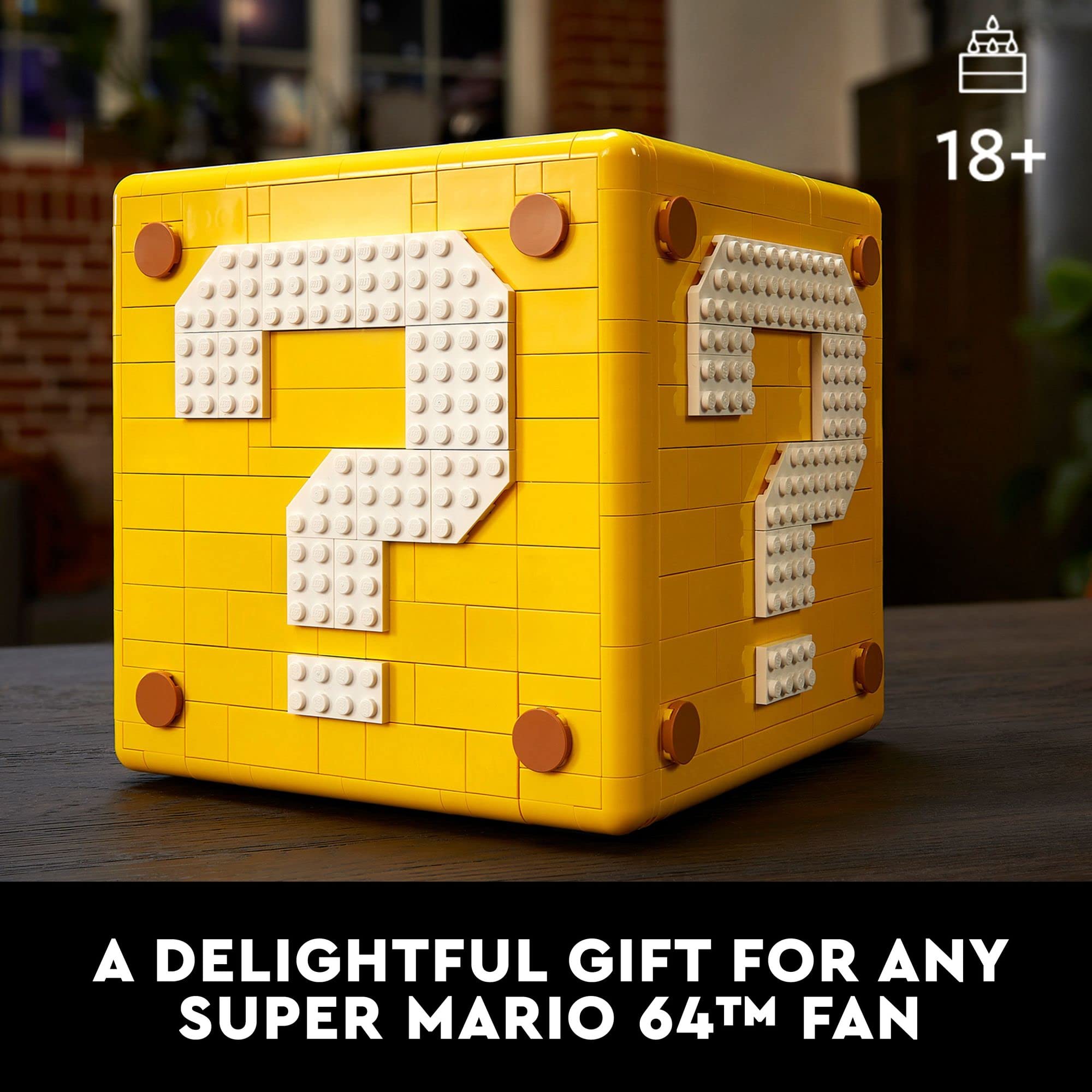 2064-Piece Lego Super Mario 64 Question Mark Block Building Kit w