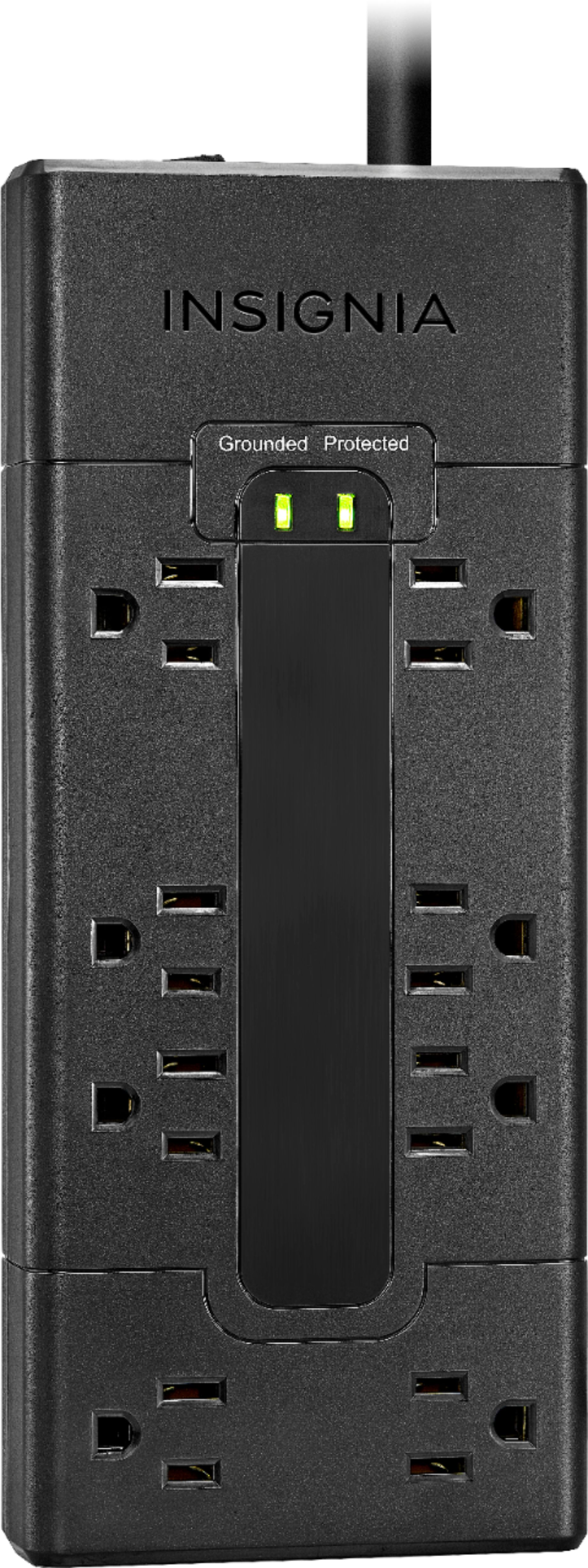 Insignia 8 Outlet 600 Joules Surge Protector Strip (Black) $12 + Free Store Pickup at Best Buy