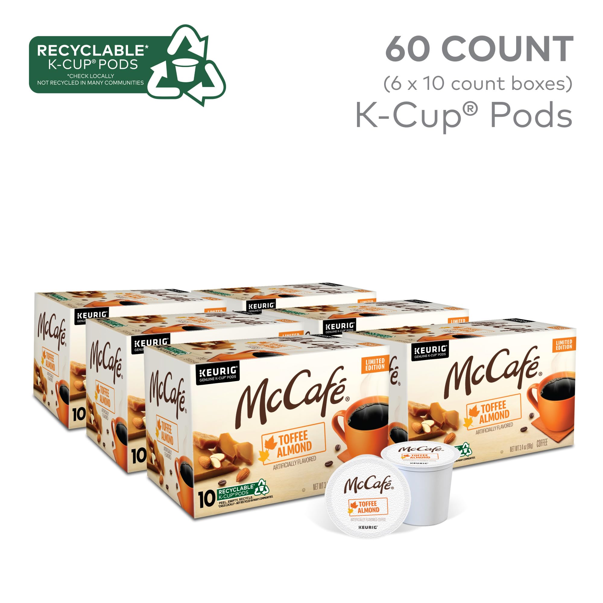 60-Count McCafe Toffee Almond Coffee Keurig Single Serve K-Cup Pods $23.66 w/ S&S + Free Shipping w/ Prime or on $35+