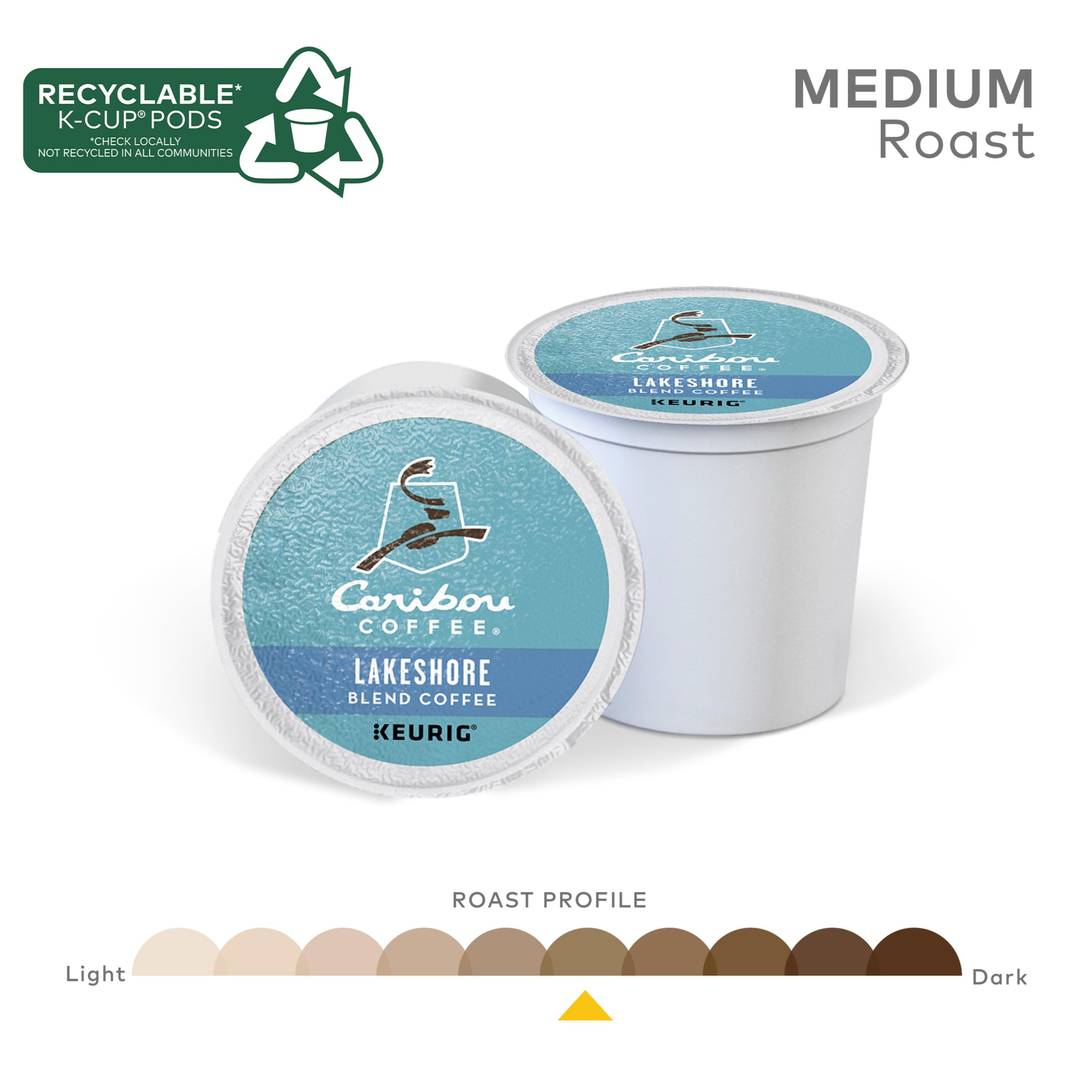 96-Count Caribou Coffee Lakeshore Blend Keurig K-Cup Pods (Medium Roast Coffee) $37.77 w/ S&S + Free Shipping