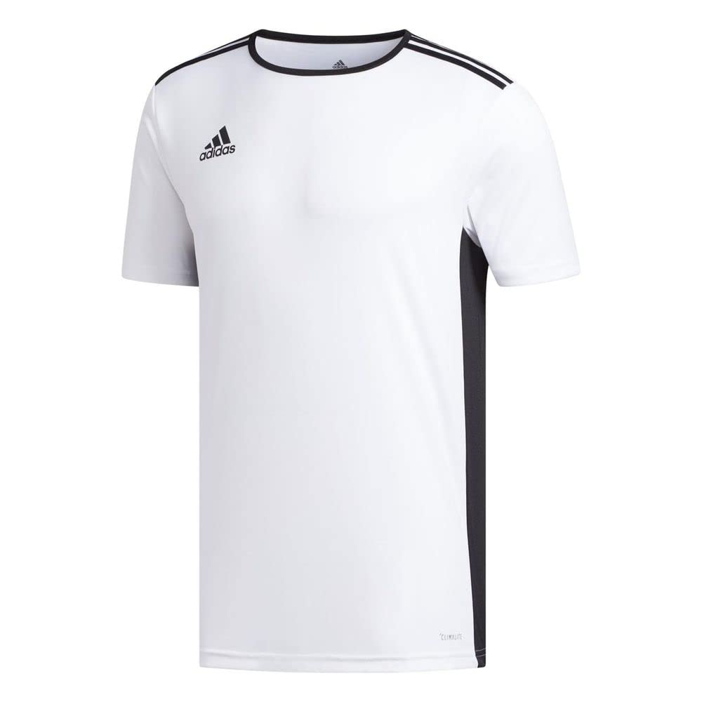 adidas Men's Entrada 18 Soccer Jersey (White/Black, S, L-2XL) from $7.90