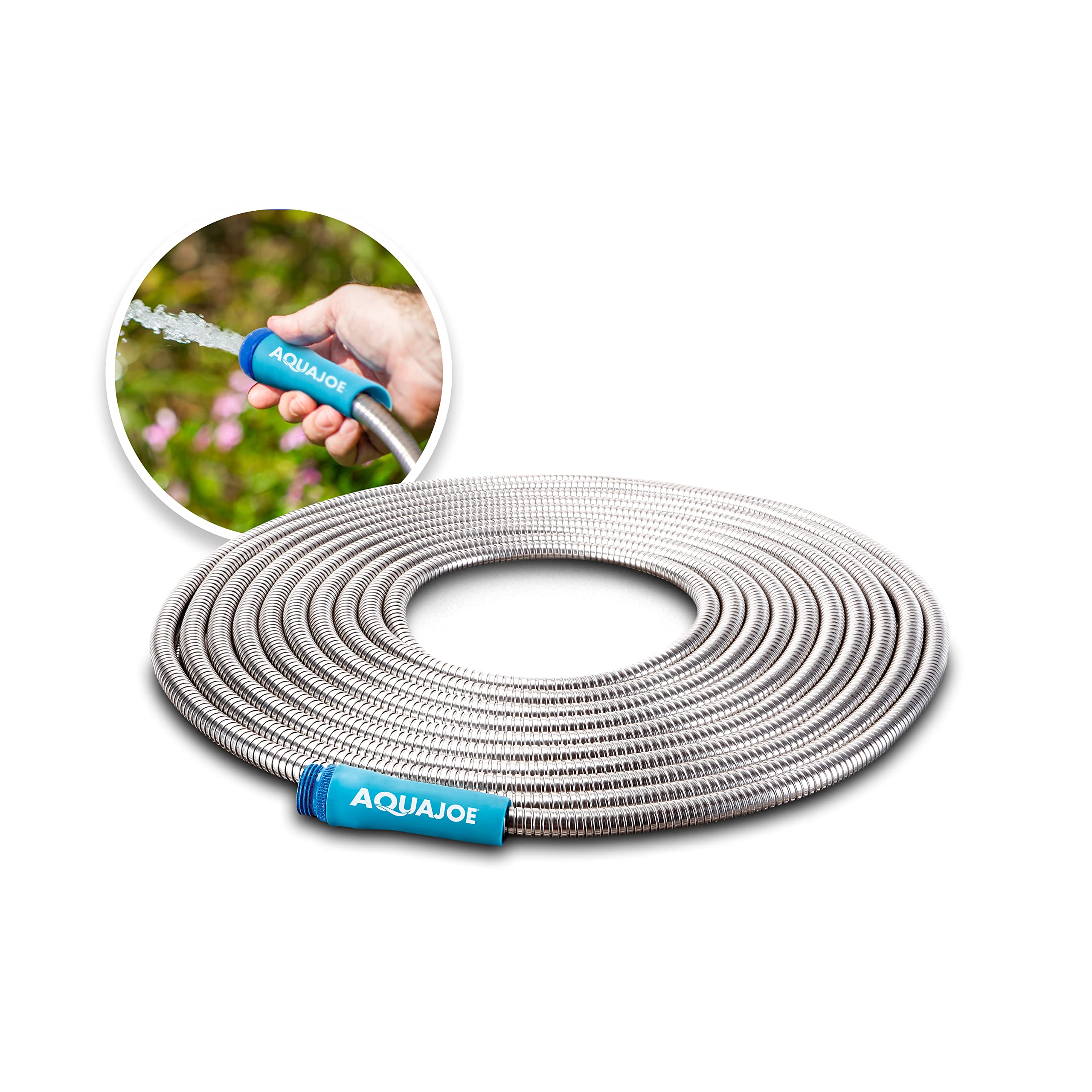 25-Ft Aqua Joe AJSGH25 Stainless Steel Metal Garden Hose $10 + Free Shipping w/ Prime or on $35+