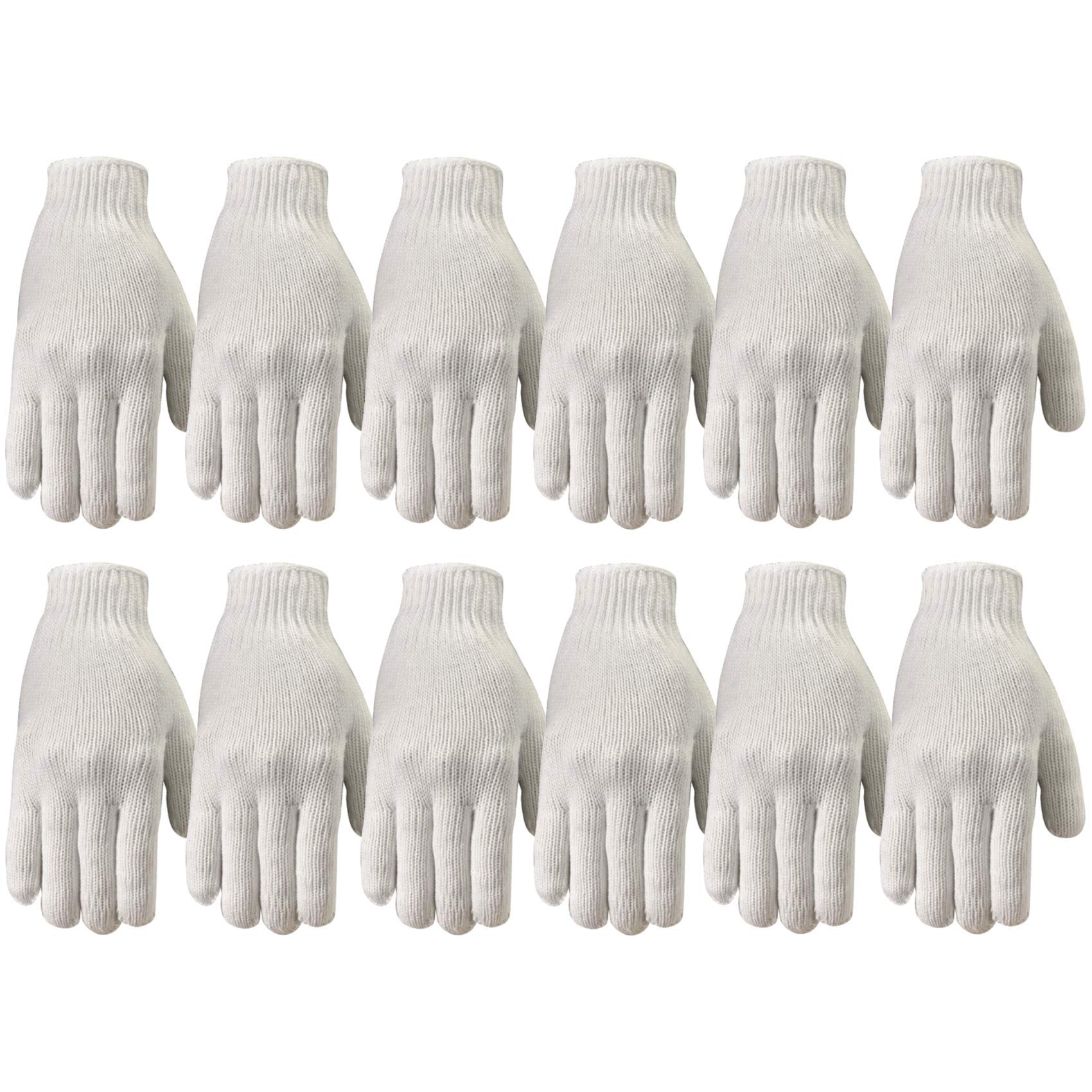 12-Pack Wells Lamont Men's Work Gloves (Medium, White) $4.10 + Free Shipping w/ Prime or on $35+