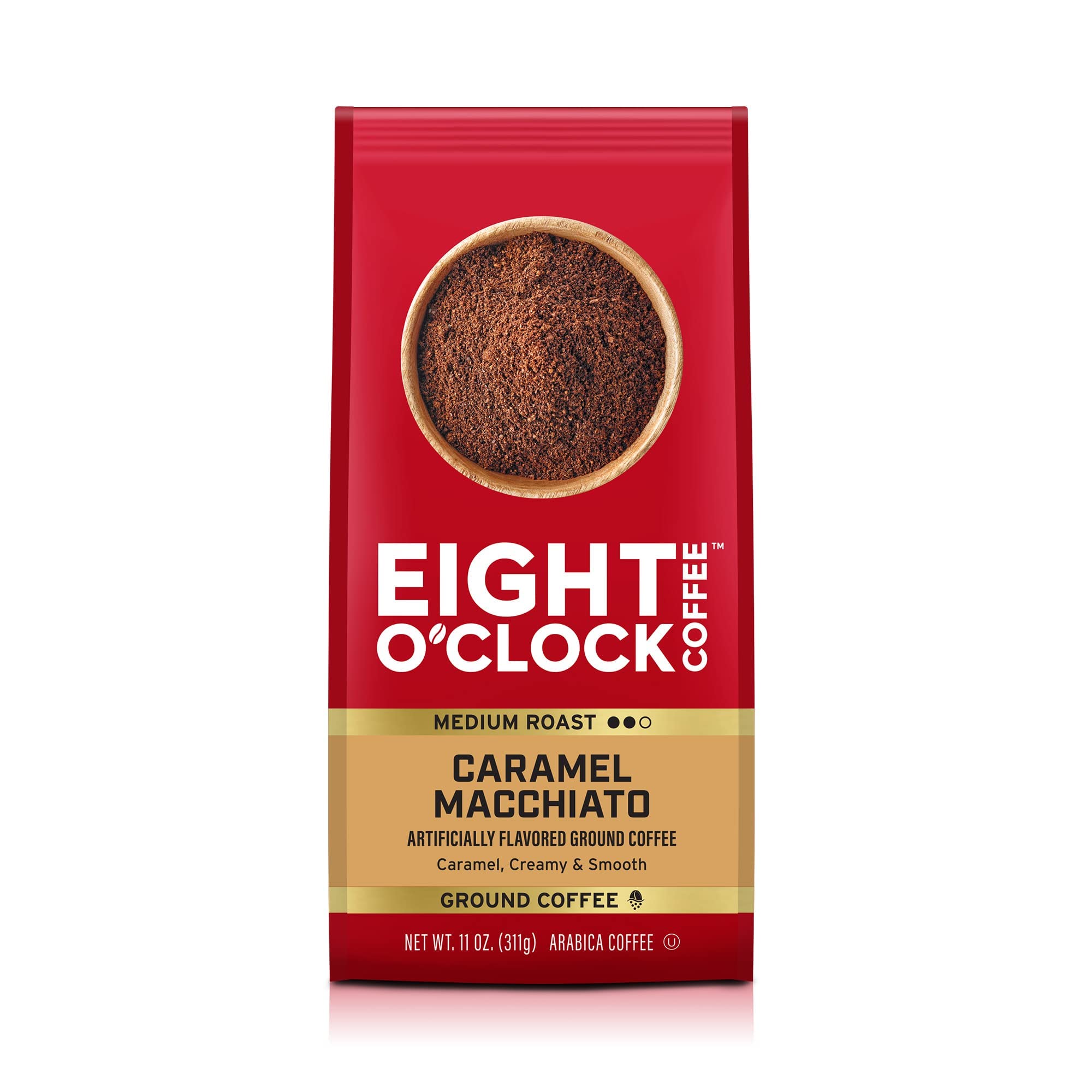 11-Oz Eight O'Clock Ground Coffee (Caramel Macchiato) $4.73 w/ S&S + Free Shipping w/ Prime or on $35+