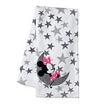 Lambs &amp; Ivy Disney Baby Minnie Mouse Fleece Baby Blanket (Gray/White) $6.64 + Free Shipping w/ Prime or on $25+