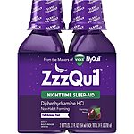 2-Pack ZzzQuil Nighttime Liquid Sleep Aid $6.49 + Free Shipping w/ Amazon Prime or Orders $25+