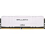 32GB (16GBx2) Crucial Ballistix 3200 MHz DDR4 Desktop Gaming Memory Kit (White) $90 + Free Shipping