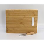 8-Piece Gift Basket Village Bamboo Cutting Board w/ Spreader, Sausages, Cheeses &amp; Crackers $10.16 w/ S&amp;S + Free Shipping w/ Prime or on $35+