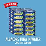 24-Count 5-Oz StarKist Solid White Albacore Tuna in Water (25% Less Sodium) $23.15 w/ Subscribe &amp; Save