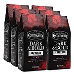6-Pack 12-Oz Community Coffee Dark &amp; Bold Espresso Ground Coffee (Extra Dark Roast) $27.54 ($4.59 ea) w/ S&amp;S + Free Shipping w/ Prime or orders $35