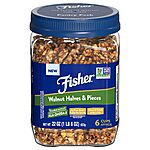 22-Oz Fisher Chef's Naturals Walnut Halves &amp; Pieces $8.76 w/ S&amp;S + Free Shipping w/ Prime or on $35+
