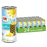 24-Pack 8.4-Oz Dole 100% Pineapple Juice w/ Added Vitamin C $12 w/ Subscribe &amp; Save