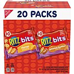 20-Pack RITZ Bits Cheese &amp; Bits Peanut Butter Cracker Sandwiches Variety Pack $6.64 w/ S&amp;S + Free Shipping w/ Prime or on $35+