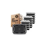 50-Pack 28-Oz Freshware Meal Prep Containers 1 Compartment w/ Lids $17.70 + Free Shipping w/ Prime or on $35+