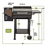 Cuisinart CPG-465 Portable Wood Pellet Grill &amp; Smoker w/ Digital Controller $149.99 + Free Shipping w/ Prime