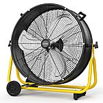 CCGIRU 24&quot; Industrial Drum Fan Air Circulator $36.99 + Free Shipping