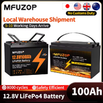 MFUZOP 12V 100Ah Lithium LiFePO4 Battery w/ 100A BMS $81.39 + Free Shipping