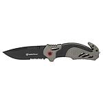 8&quot; Smith &amp; Wesson High Carbon S.S. Spring Assisted Folding Knife w/ 3.25&quot; Serrated Drop Point Blade $21.20 + Free Shipping w/ Prime or on orders over $35