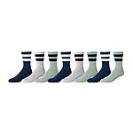 8-Pairs Amazon Essentials Men's Retro Stripe Crew Sock (Grey/Navy/White, Size 8-12) $6.70 + Free Shipping w/ Prime or on $35+