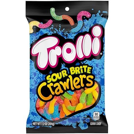 7.2-Oz Trolli Sour Brite Crawlers Candy Gummy Worms (Original) $1.59 w/S&S + Free Shipping w/ Prime or on $35+