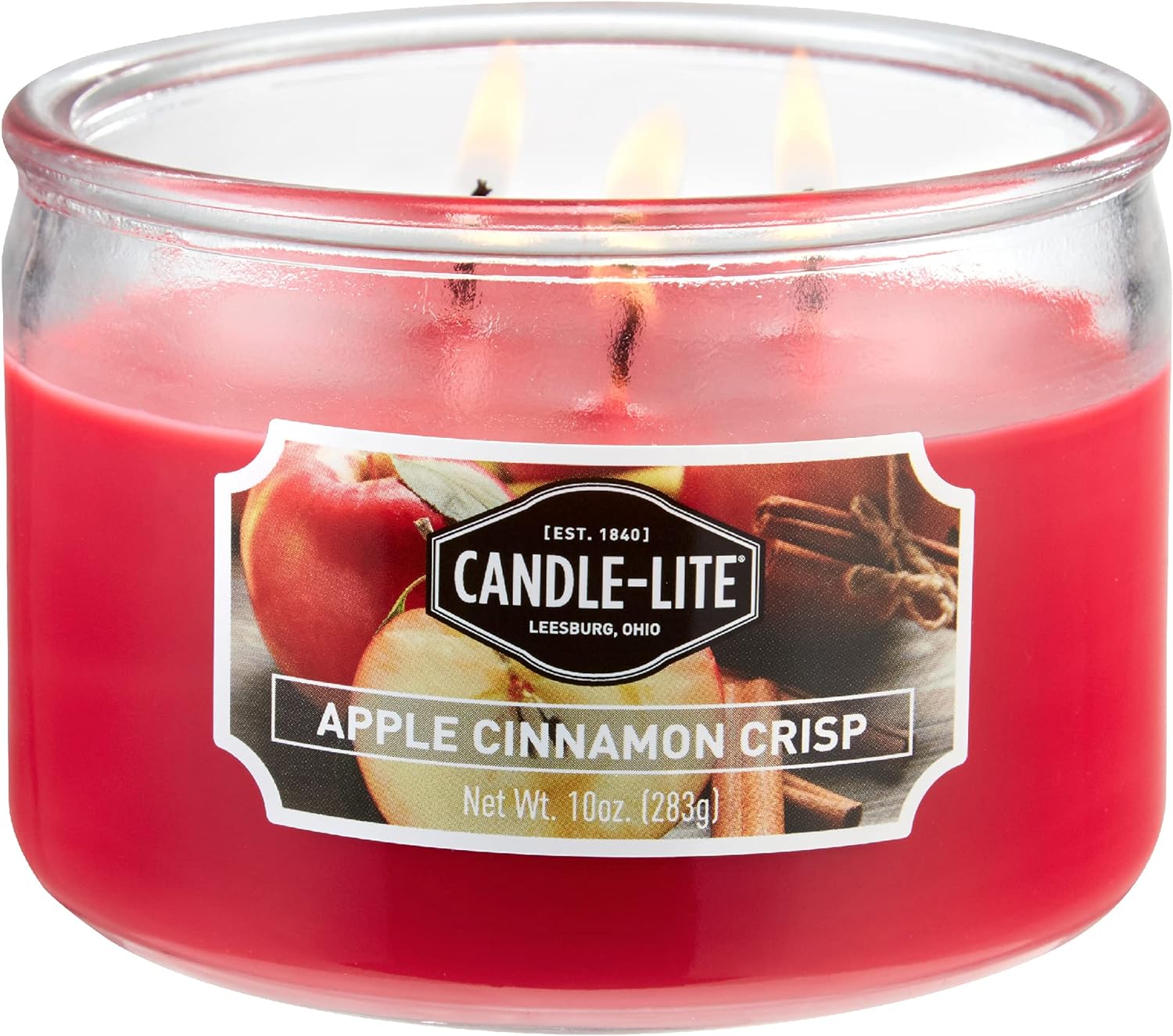 10-Oz Candle-lite Scented 3-Wick Aromatherapy Candle (Apple Cinnamon Crisp) $3.80 w/ S&S + Free Shipping w/ Prime or on $35+
