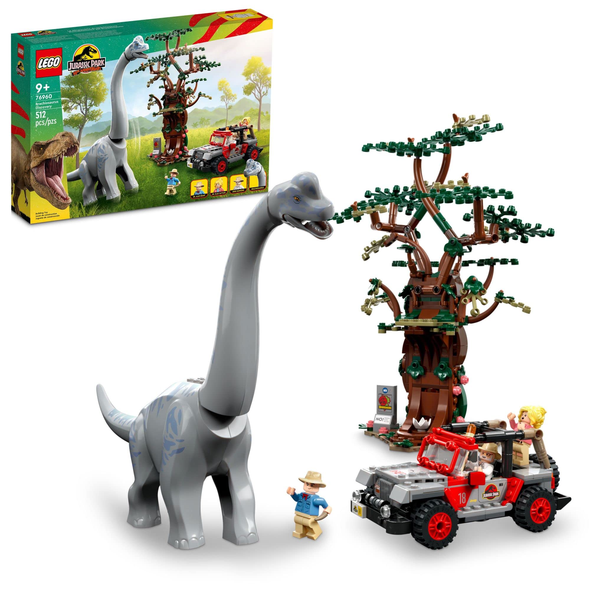 512-Piece LEGO Jurassic World Brachiosaurus Discovery Jurassic Park 30th Anniversary Dinosaur (76960) $66.92 + Free Shipping