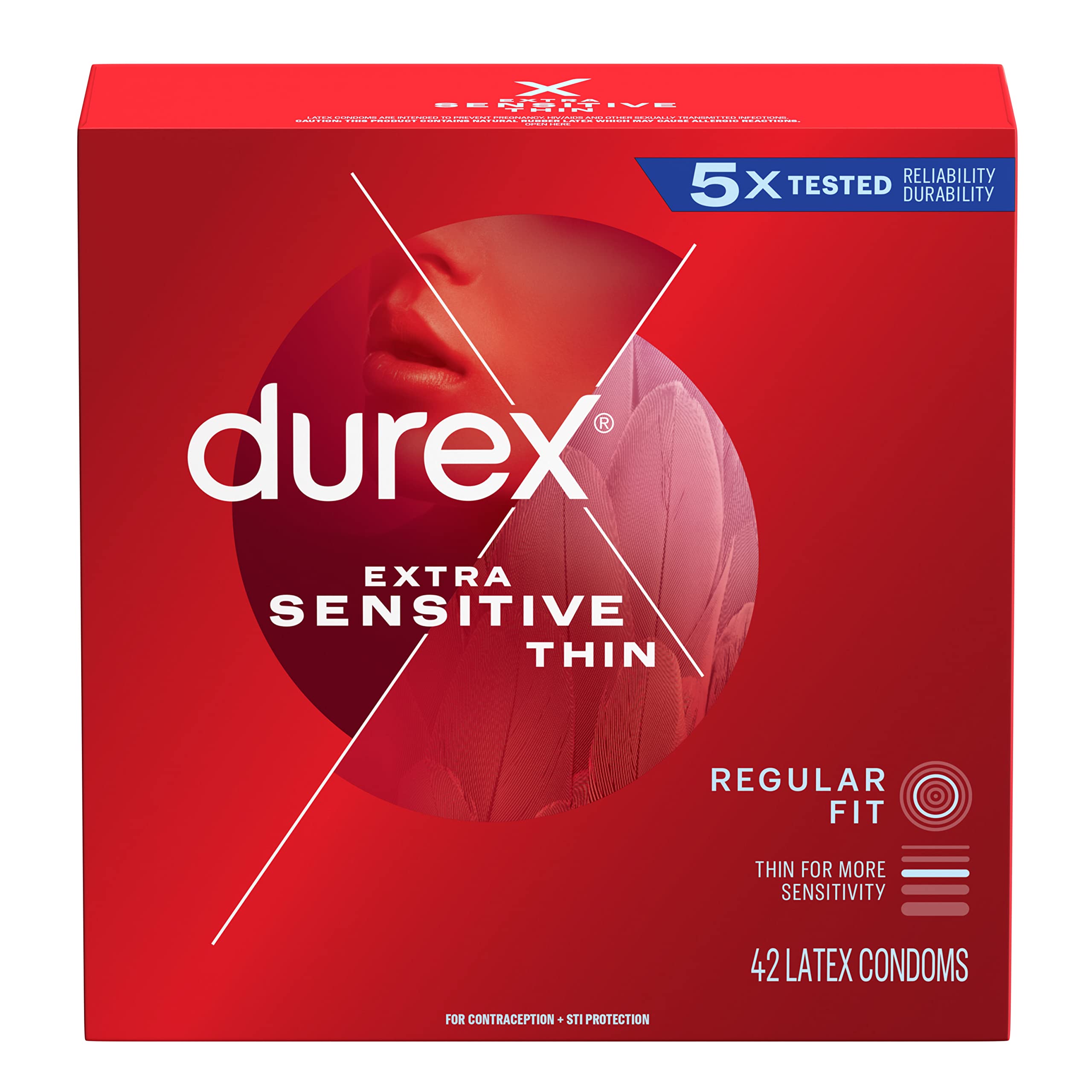 Durex: 42-Count Extra Sensitive Condoms $13.59, 36-Count Air Extra Thin Condoms $14.52 + More + Free Shipping w/ Prime or $35+