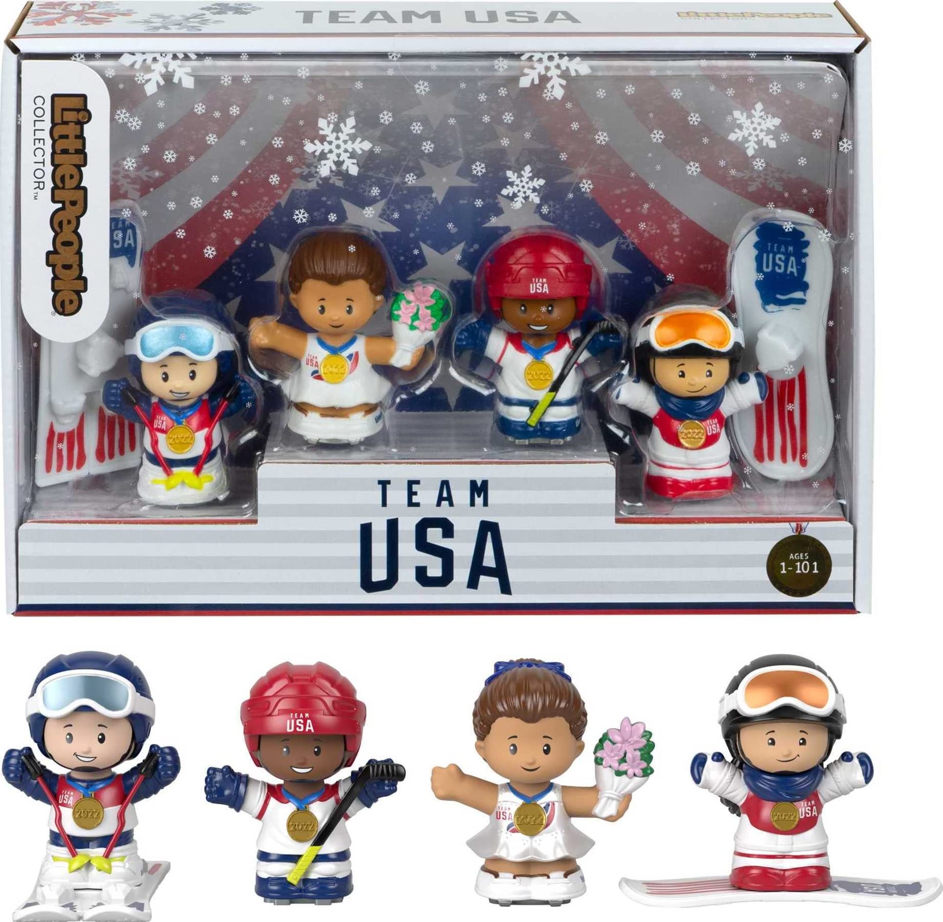 Little People Collector Special Edition Set: Inspiring Women $5.33, Team USA Winter Sports $5.49 + Free Shipping w/ Prime or on $35+