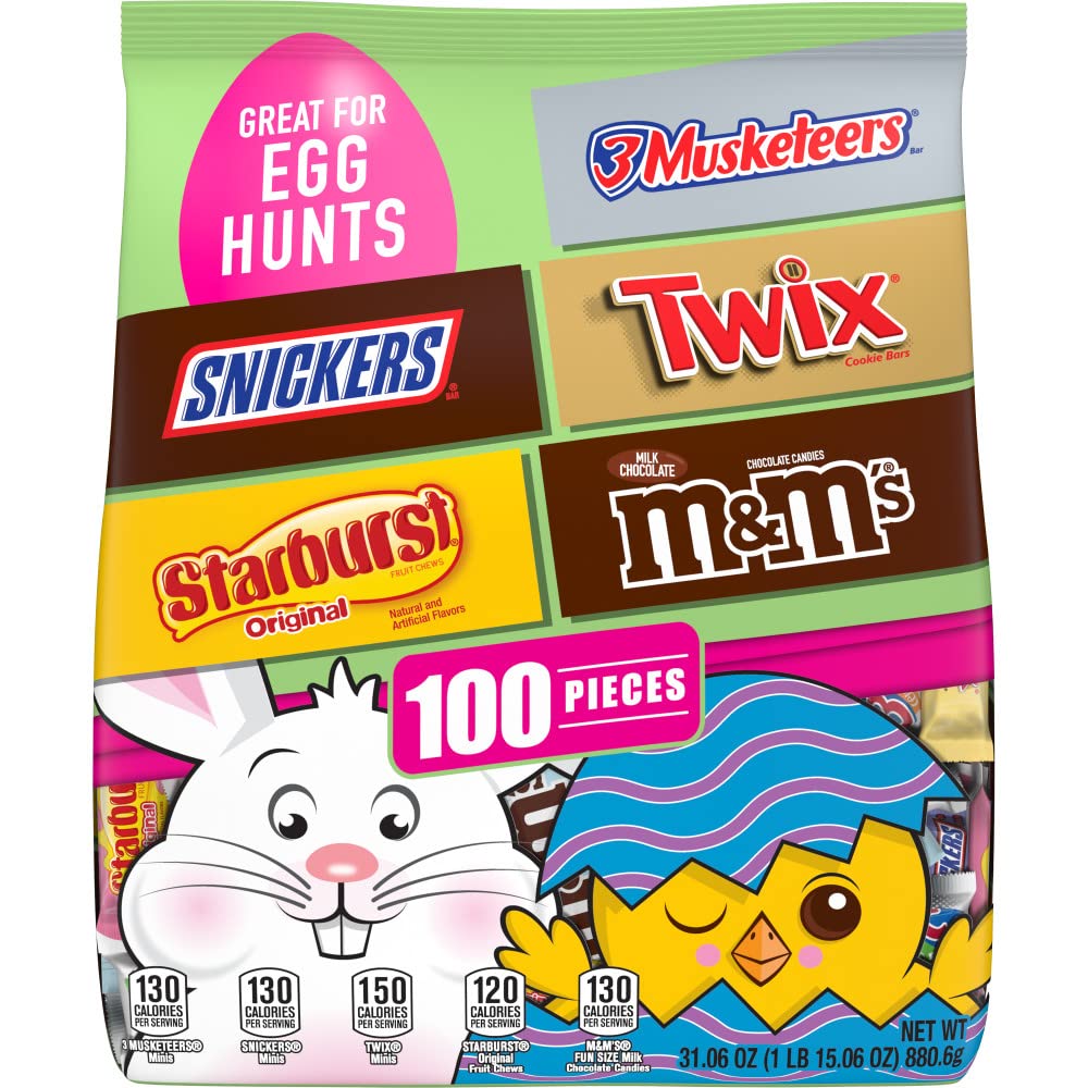 31-Oz Mars M&M'S, SNICKERS, TWIX, 3 MUSKETEERS & STARBURST Assorted Easter Candy $8.38 + Free Shipping w/ Prime or on $35+