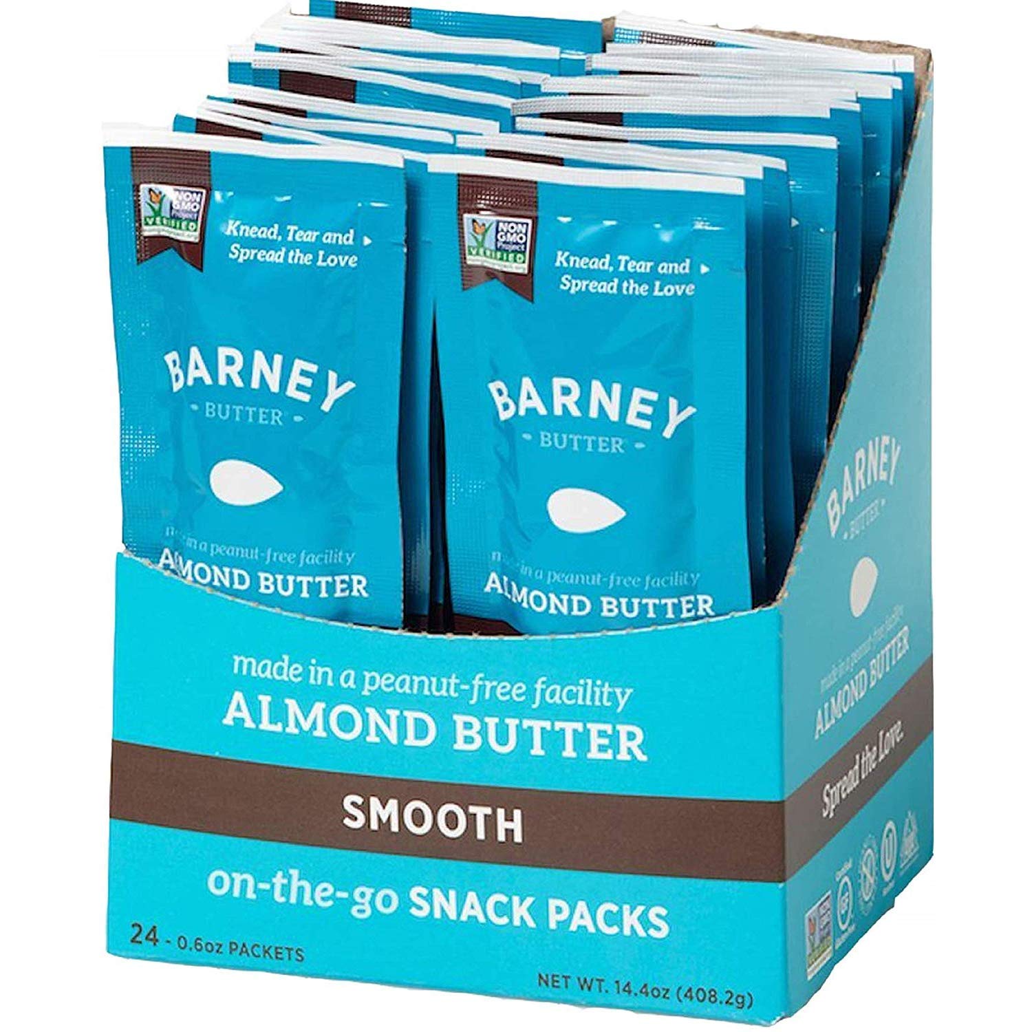 24-Pack 0.6-Oz Barney Butter Almond Butter Snack Squeeze Packs $10.69 w/ S&S + Free Shipping w/ Prime or on $35+