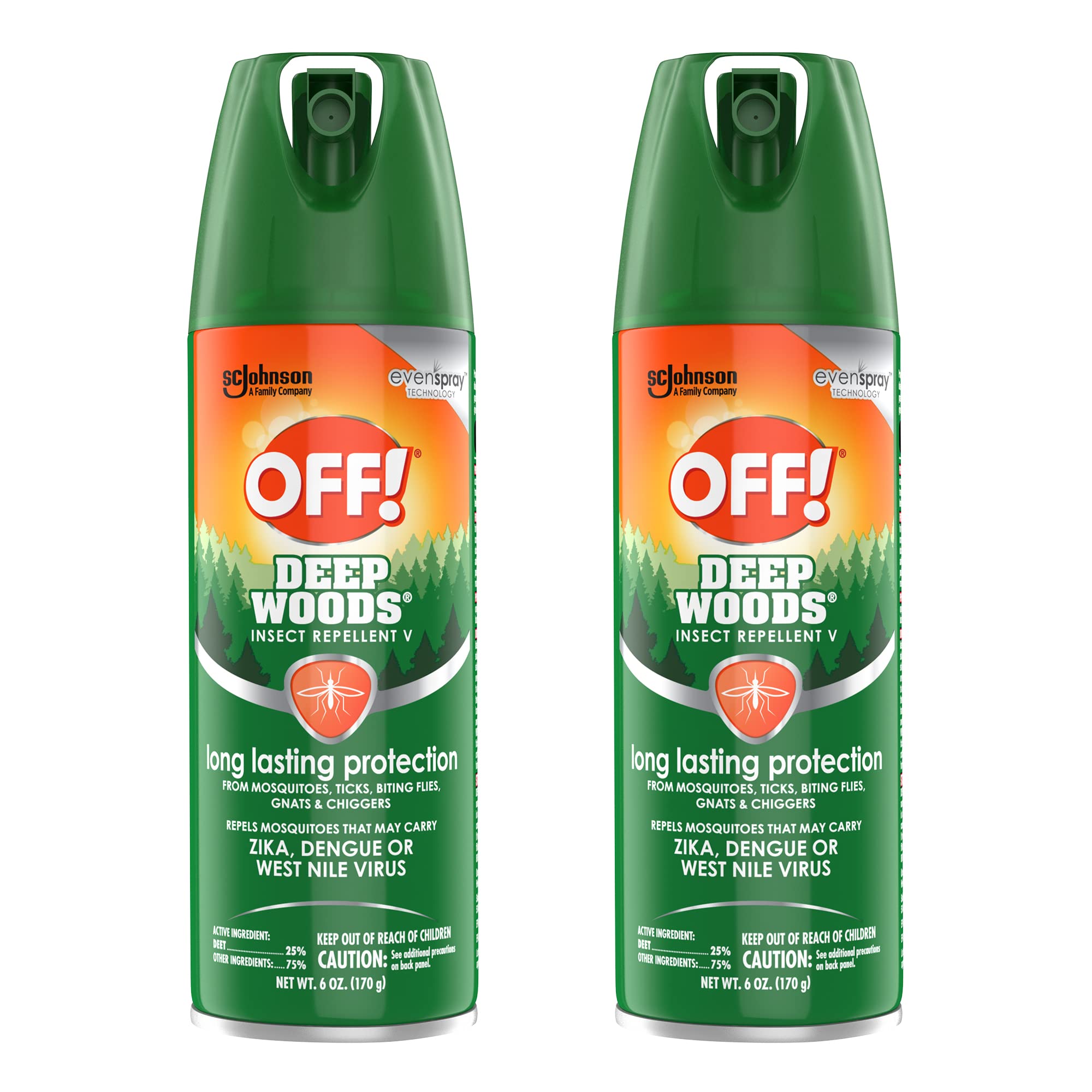 2-Pack 6-Oz Off Deep Woods Insect Repellent Spray $5 + Free Shipping w/ Prime or on $35+