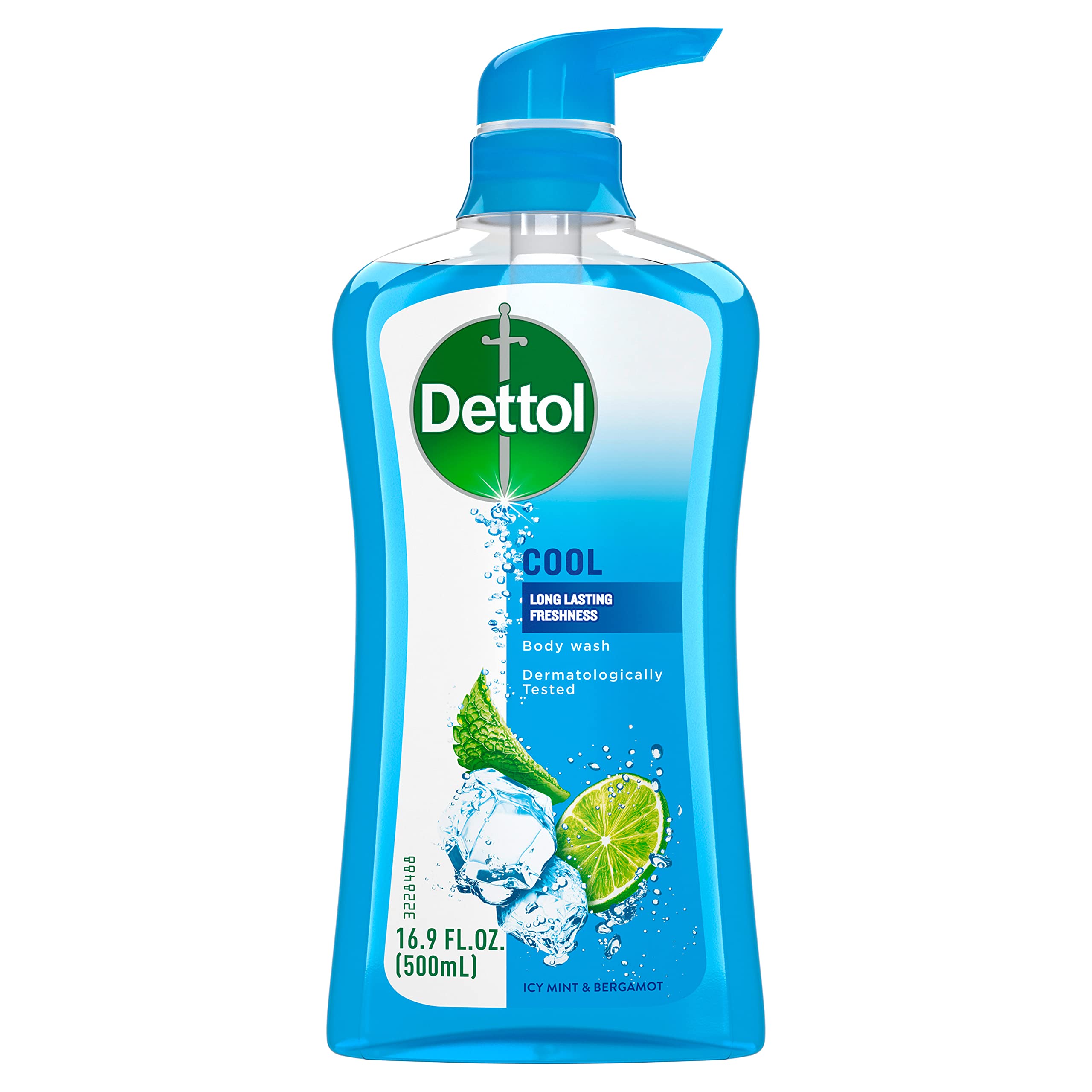 16.9Oz Dettol Cool Body Wash & Shower Gel (Mint Bergamot)