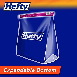 Hefty hefty slider storage bags, gallon size, 30 count (4 pack), 120 total