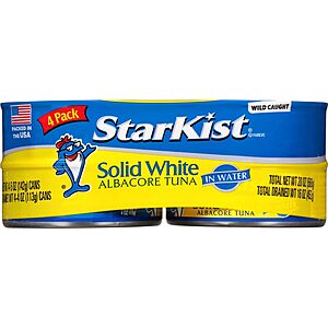 24-Pack 5-Oz StarKist Solid White Albacore Tuna in Water