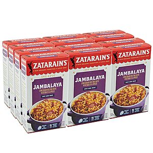 12-Pack 8-Oz Zatarain's Jambalaya Rice Mix $  15.04 ($  1.25 ea) w/ S&S + Free Shipping w/ Prime on orders $  35