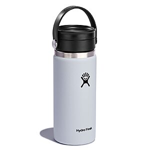 16-Oz Hydro Flask Wide Mouth Bottle w/ Flex Sip Lid (White) $  13.97 + Free Shipping w/ Prime or on $  35+