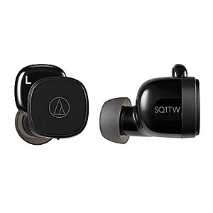 Audio-Technica Wireless in-Ear Bluetooth EarBuds (ATH-SQ1TWBK) $27 + Free Shipping w/ Prime or on $35+
