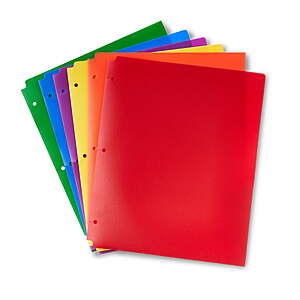 50-Pack Pen+Gear Poly 2-Pocket Folders (Assorted Colors) $  5.23 + Free S&H w/ Walmart+ or on $  35+