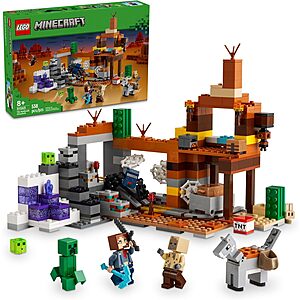 538-Piece LEGO Minecraft The Badlands Mineshaft Video Game Toy $  49 + Free Shipping