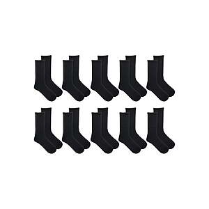 10-Pack Athletic Works Women's Cushioned Crew Socks (Black, Sizes 8-12) $  5.59 + Free S&H w/ Walmart+ or on $  35+