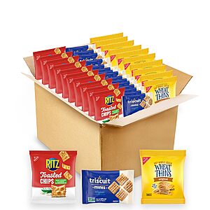 40-Pack Nabisco RITZ, Wheat Thins, Triscuit Minis Cracker Variety Snack Pack $  16.64 w/ S&S + Free Shipping w/ Prime or $  35+