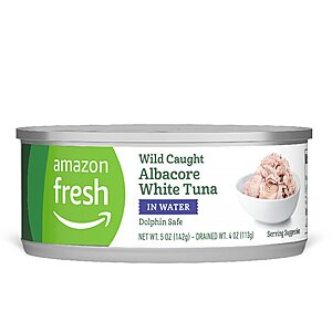 5-Oz Amazon Fresh Solid White Albacore Tuna $0.89 + Free Shipping w/ Prime or on $35+